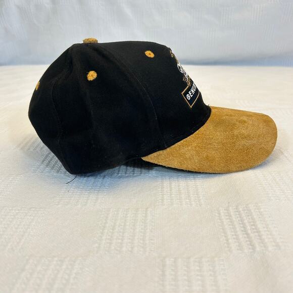 Miller Genuine Draft Snapback Hat Pigskin Suede Brim Logo Masters - Picture 4 of 10